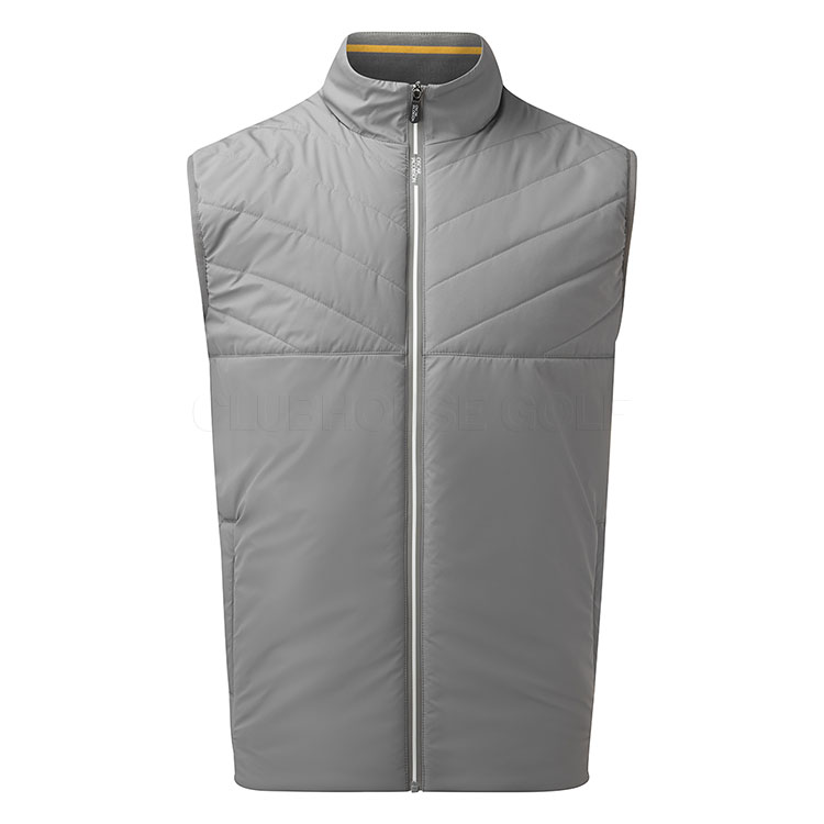 Oscar Jacobson Lyttelton Padded Golf Wind Vest Pewter