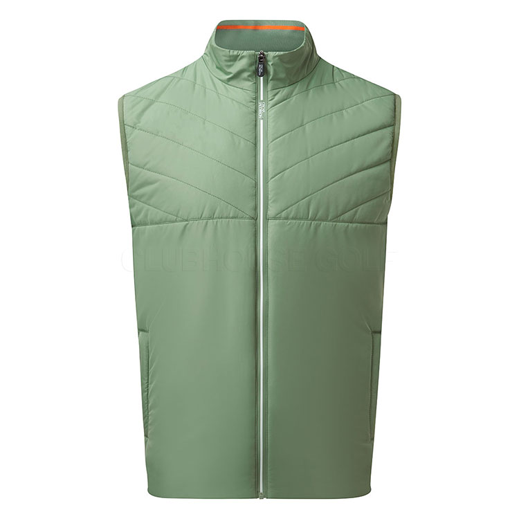 Oscar Jacobson Lyttelton Padded Golf Wind Vest Watercress