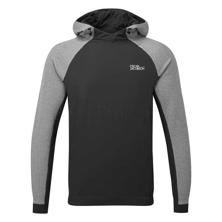 Oscar Jacobson Oakways Golf Hoodie Black / Grey