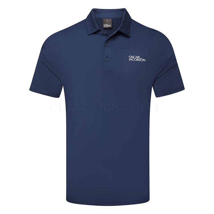 Oscar Jacobson Bullock Tour Golf Polo Shirt Navy