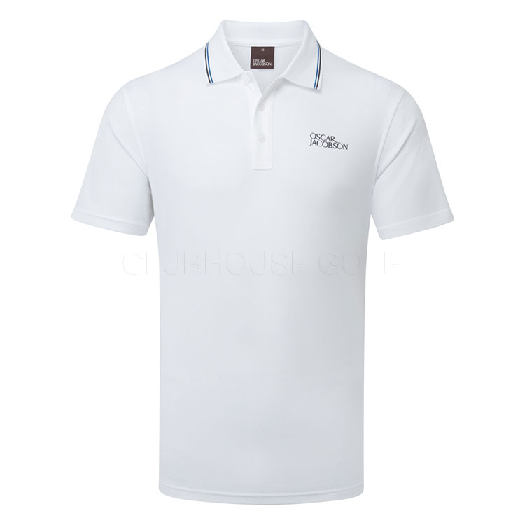 Oscar Jacobson Stanley Golf Polo Shirt White