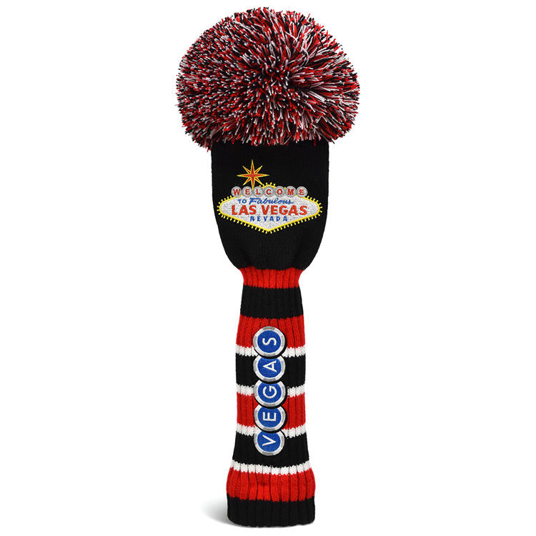 PRG Originals Vegas Pom Pom Driver Headcover Black / Red