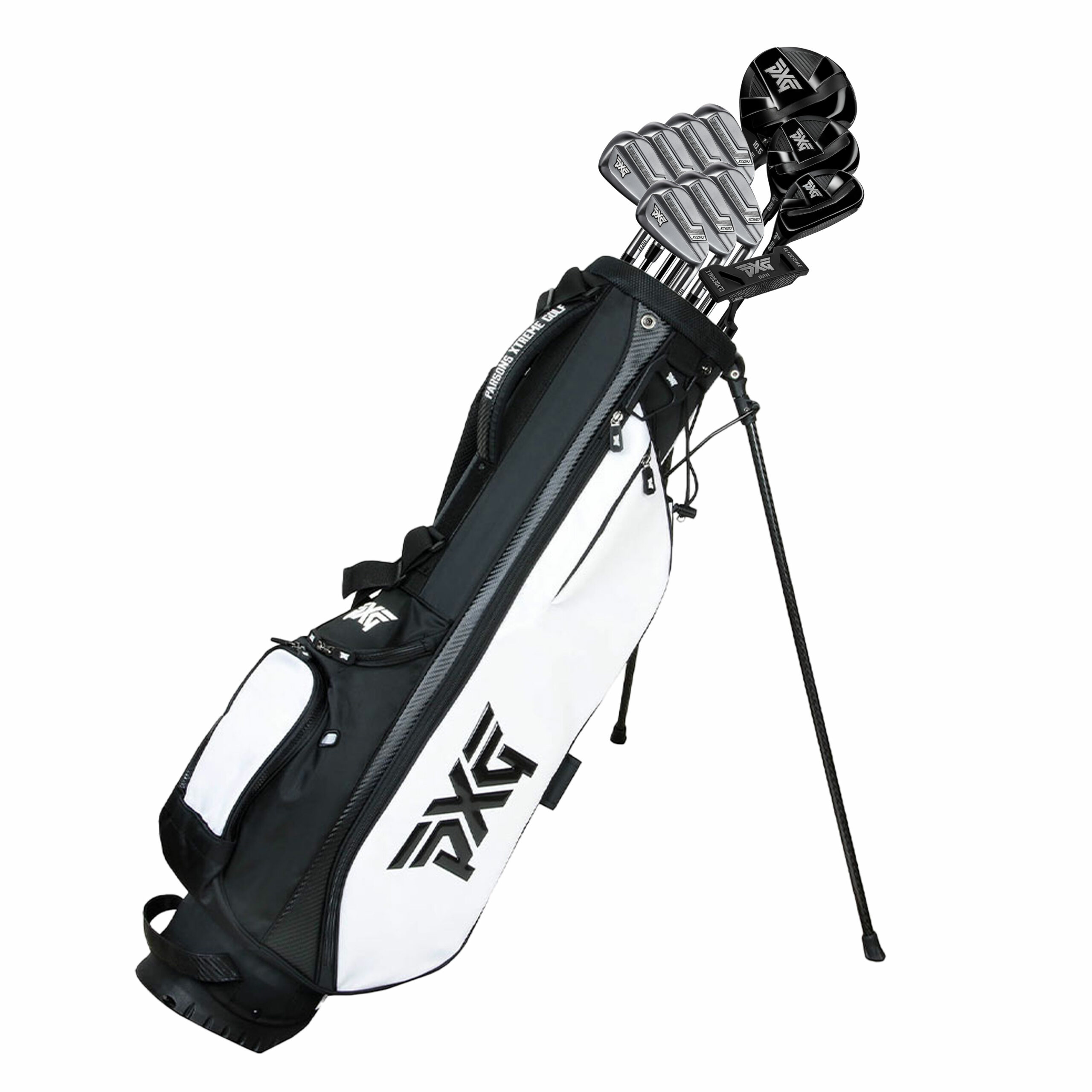 PXG 0211 12-Piece Golf Package Set Sunday Stand Bag Mens  /  Right Handed  /  Steel