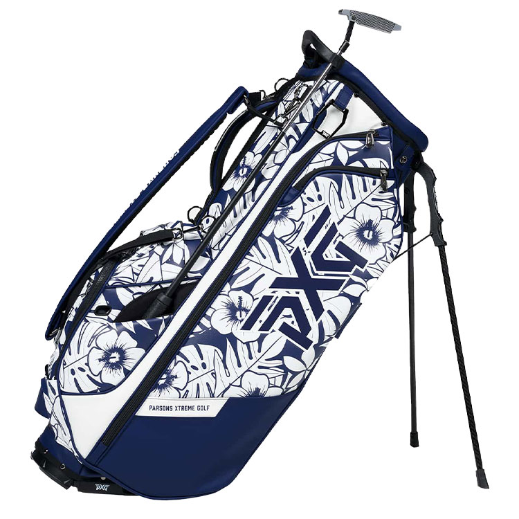 PXG Aloha 25 Hybrid Golf Stand Bag Navy / White