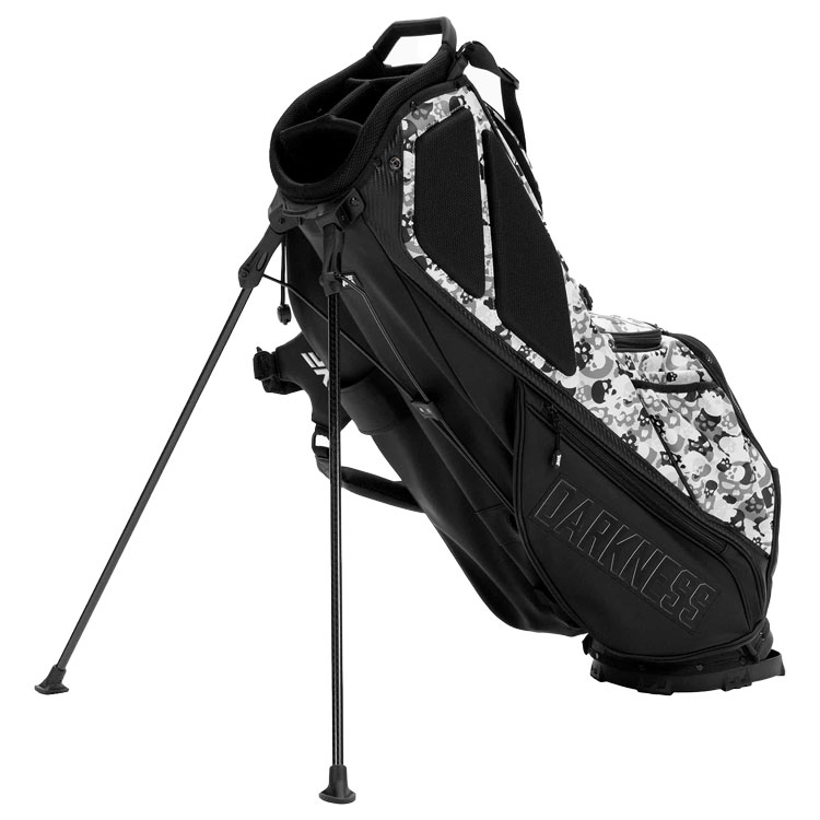 PXG Darkness Skull Camo Lightweight Carry Golf Stand Bag Black / Grey