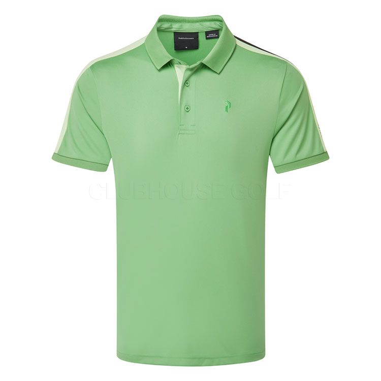 Peak Performance Player Golf Polo Shirt Peppermint / Vivid Green