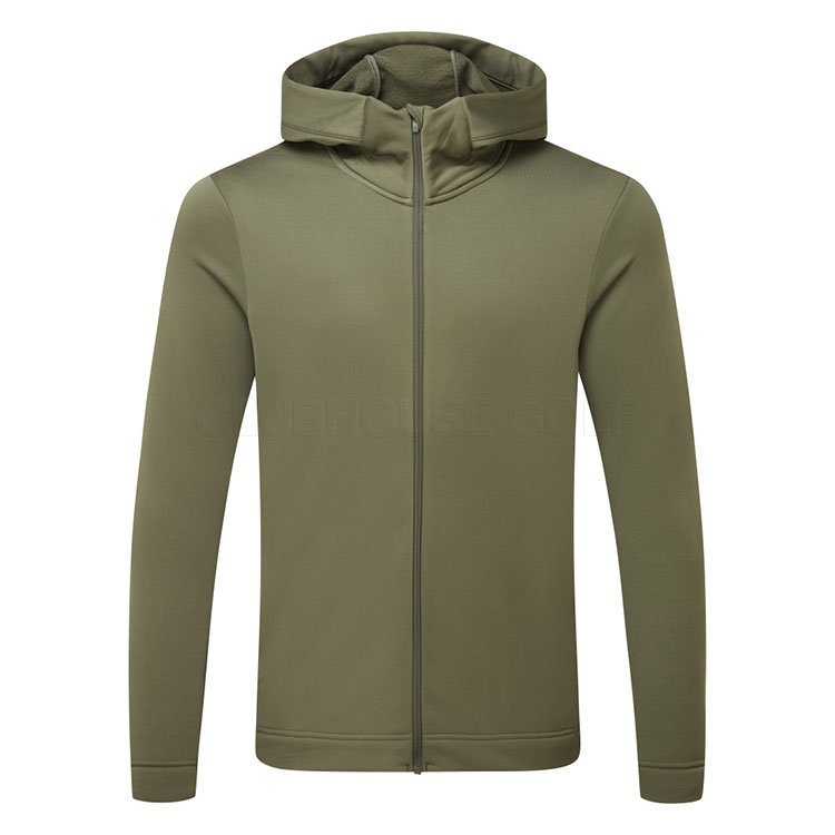 Peak Performance Rider Tech Full Zip Golf Hoodie Pine Needle