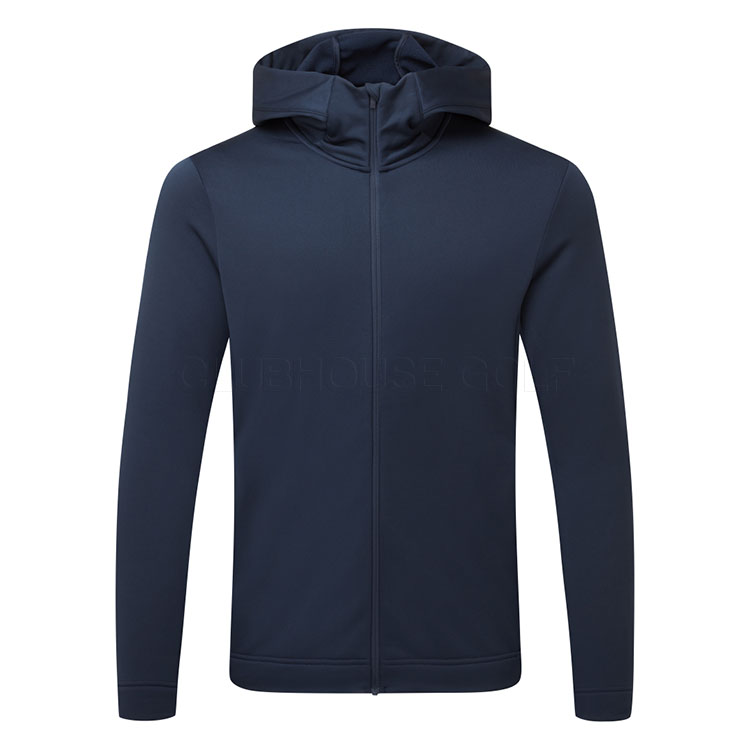 Peak Performance Rider Tech Full Zip Golf Hoodie Blue Shadow