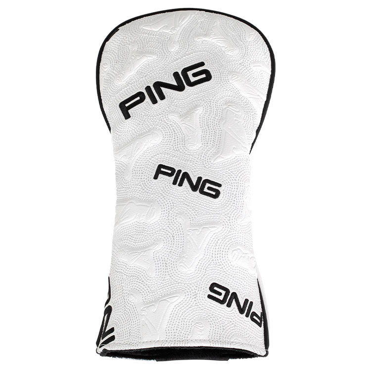 Ping Icon Driver Headcover White / Black