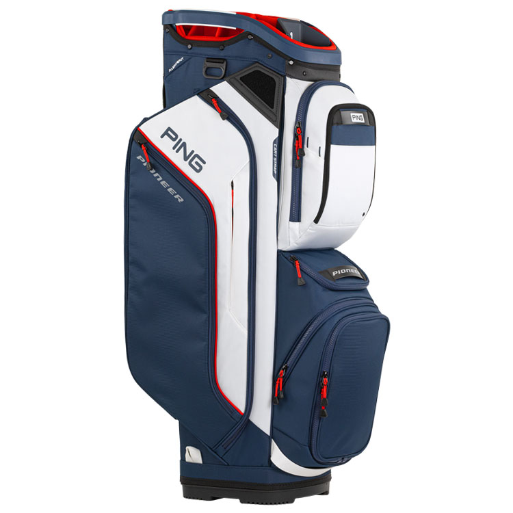 Ping Pioneer 244 Golf Cart Bag Navy / White / Red