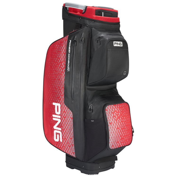 Ping Pioneer Monsoon 231 Golf Cart Bag Black / Red