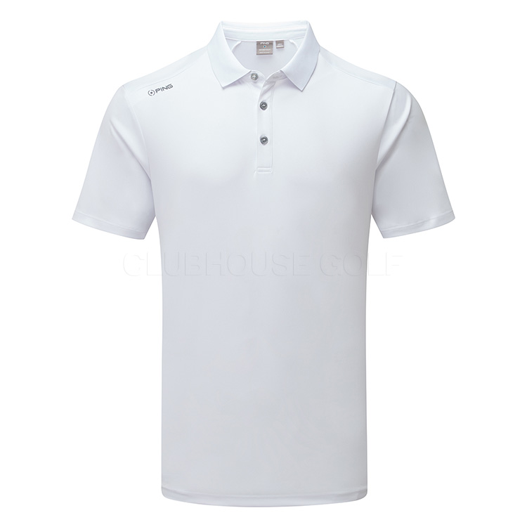 Ping Lindum Golf Polo Shirt White