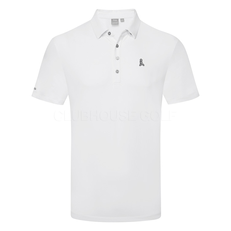 Ping Mr Ping Golf Polo Shirt White