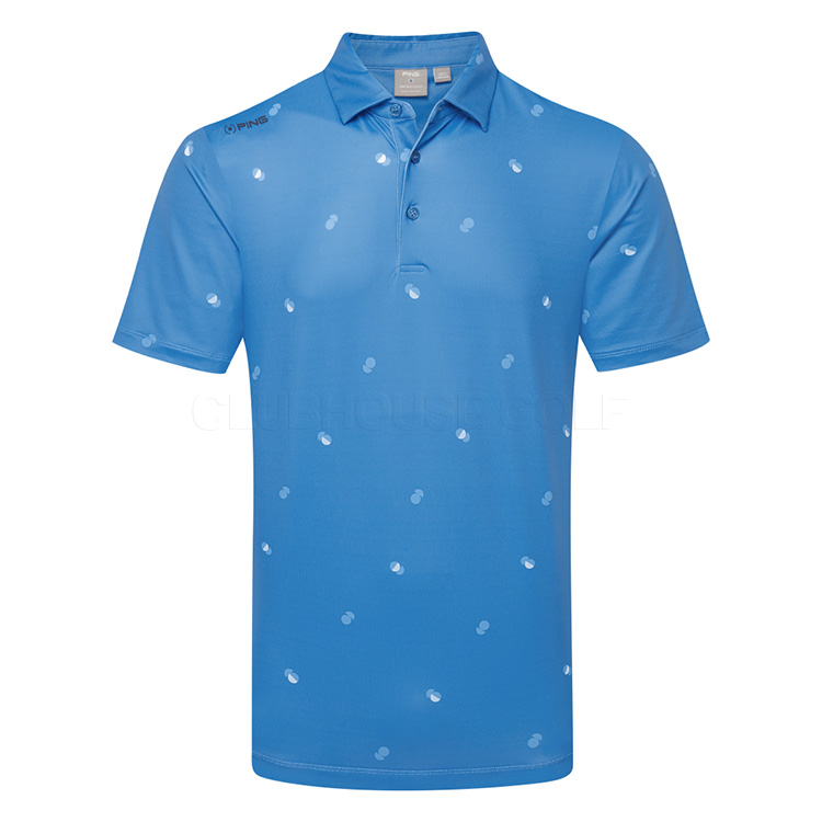 Ping Two Tone Golf Polo Shirt Danube / Infinity Blue Multi