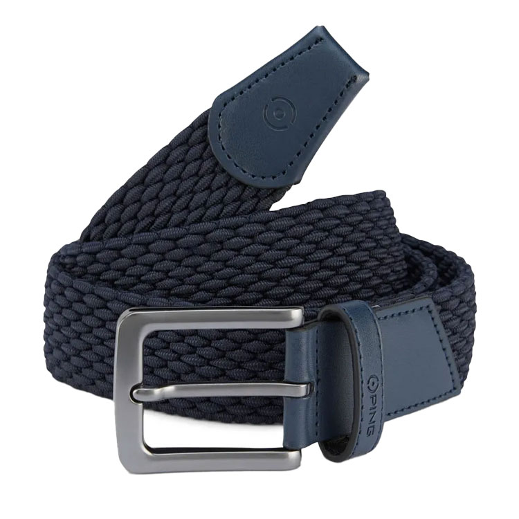 Ping Stretch Webbing Golf Belt Navy