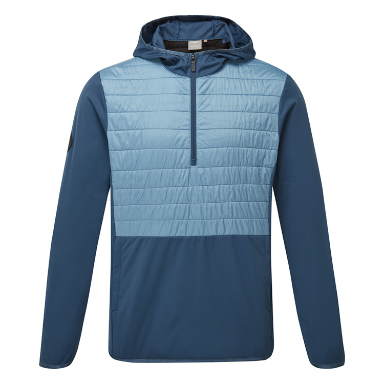Ping Norse Primaloft S5 Zoned Hooded Golf Wind Jacket Stormcloud / Stone Blue