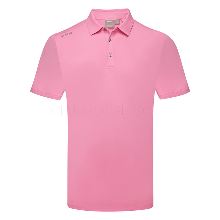 Ping Lindum Golf Polo Shirt Pink