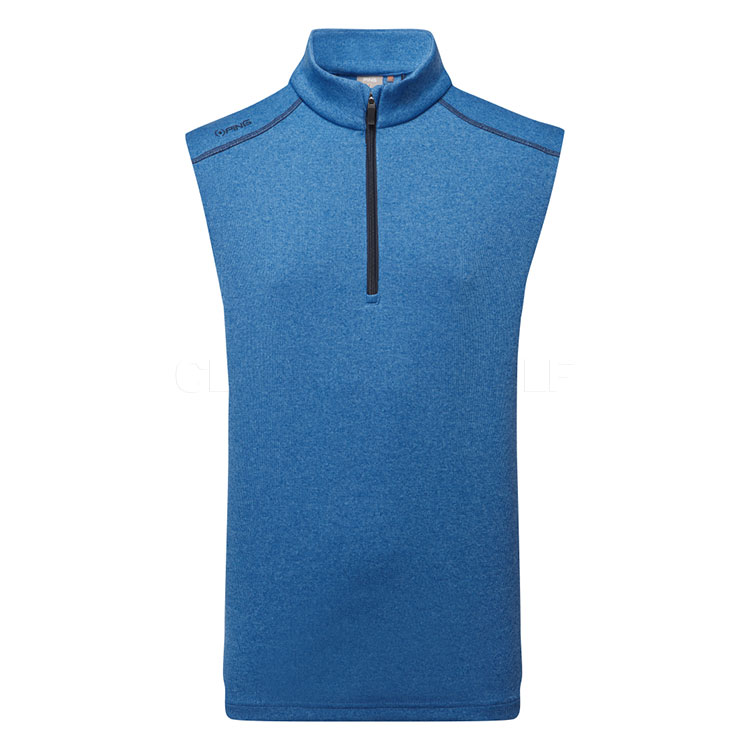 Ping Ramsey 1/2 Zip Golf Vest Snorkel Blue Marl