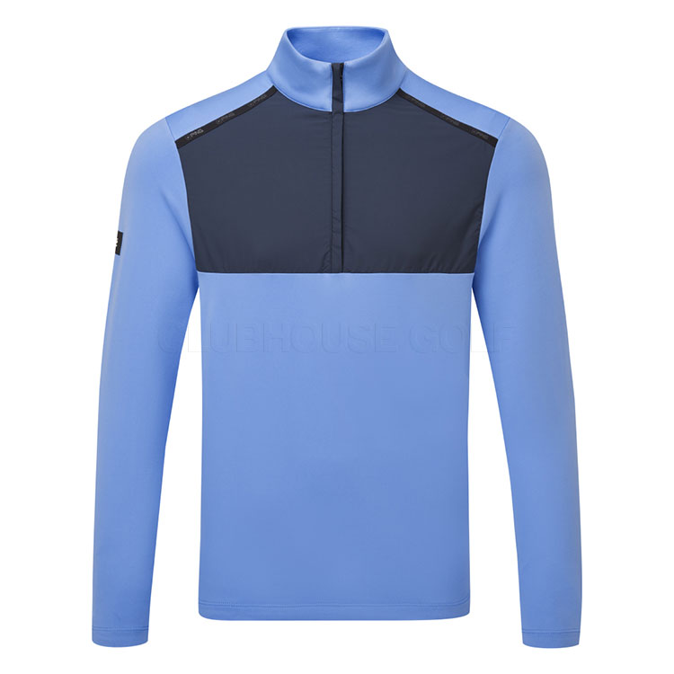 Ping Keeton 1/2 Zip Golf Sweater Cornflower Blue / Navy