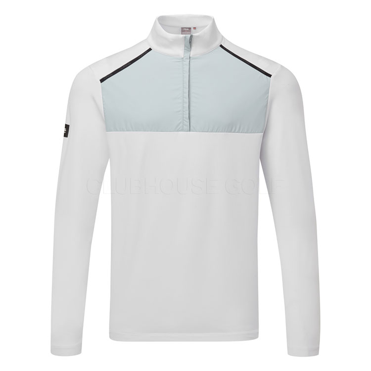 Ping Keeton 1/2 Zip Golf Sweater White / Pearl Grey