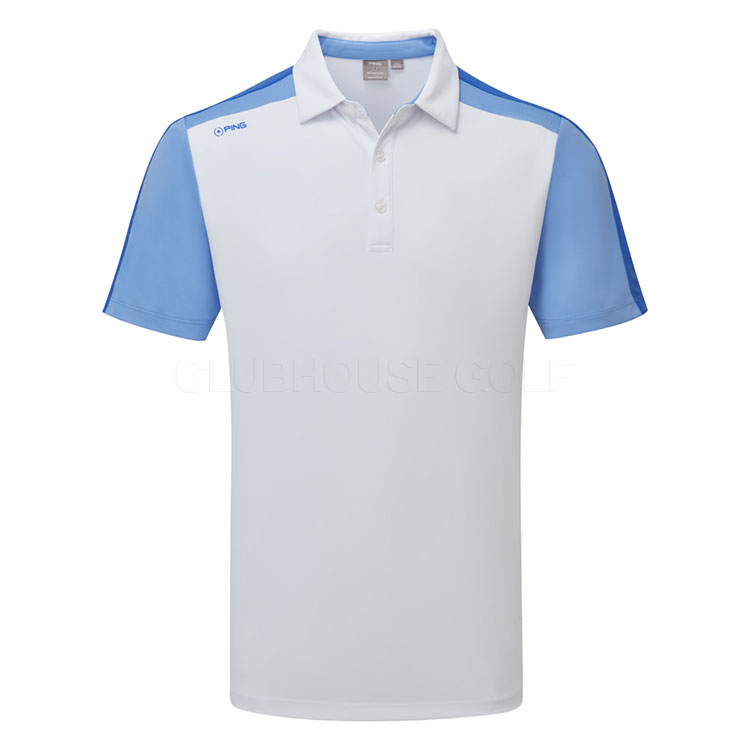 Ping Kelly Golf Polo Shirt White Multi
