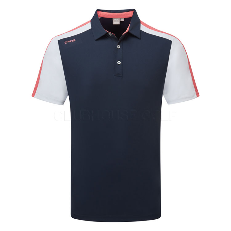 Ping Kelly Golf Polo Shirt Navy Multi