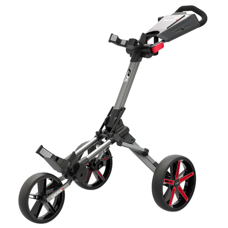 PowaKaddy Micra Golf Trolley Gunmetal / Red