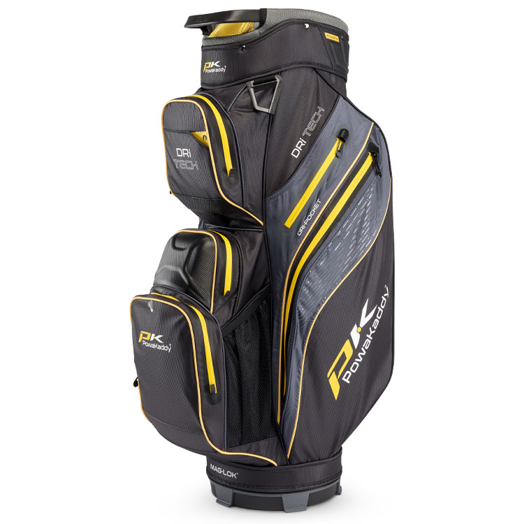 PowaKaddy Dri Tech Golf Cart Bag Black / Yellow