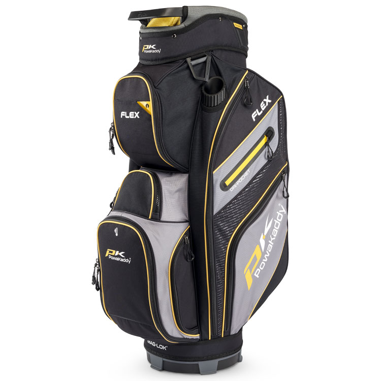 PowaKaddy Flex Golf Cart Bag Grey / Yellow
