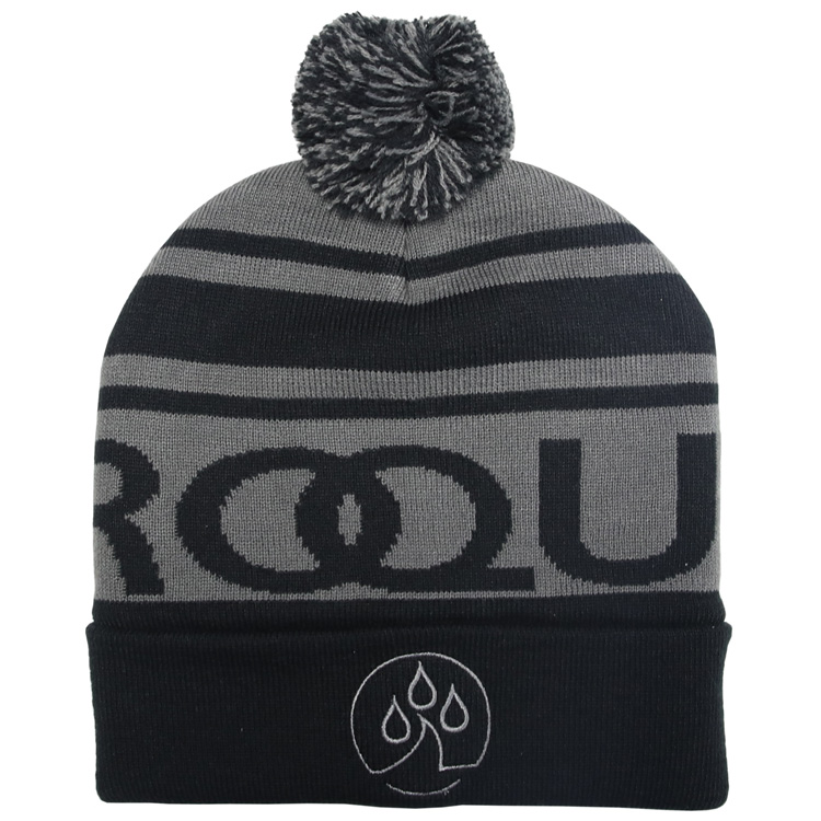 ProQuip WarmTec Bobble Golf Beanie Black / Grey