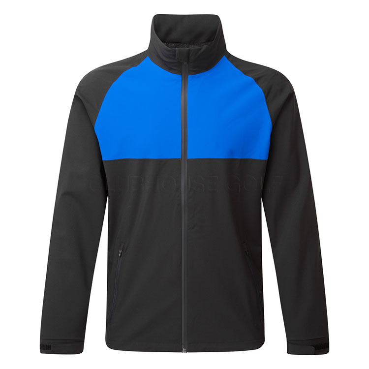 ProQuip HydroTec 2 Waterproof Golf Jacket Black / Magnetic Blue