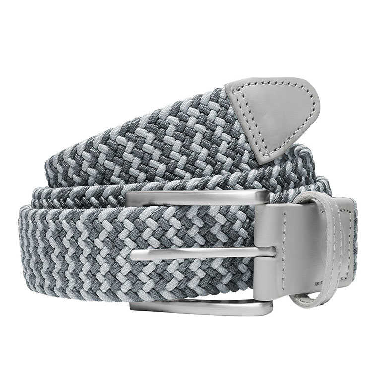 Puma Braided Weave Golf Belt Ash Grey / Slate Sky