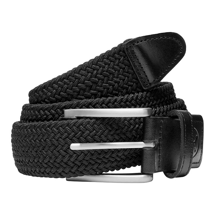 Puma Braided Weave Golf Belt Black