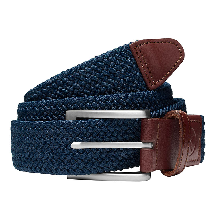 Puma Braided Weave Golf Belt Deep Navy
