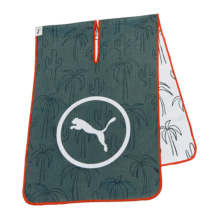 Puma Cactus Palm Golf Towel Black / Redmazing