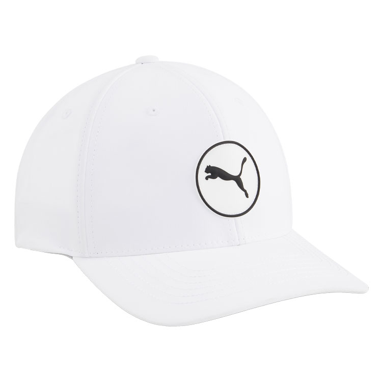 Puma Circle Cat Tech Golf Cap White Glow
