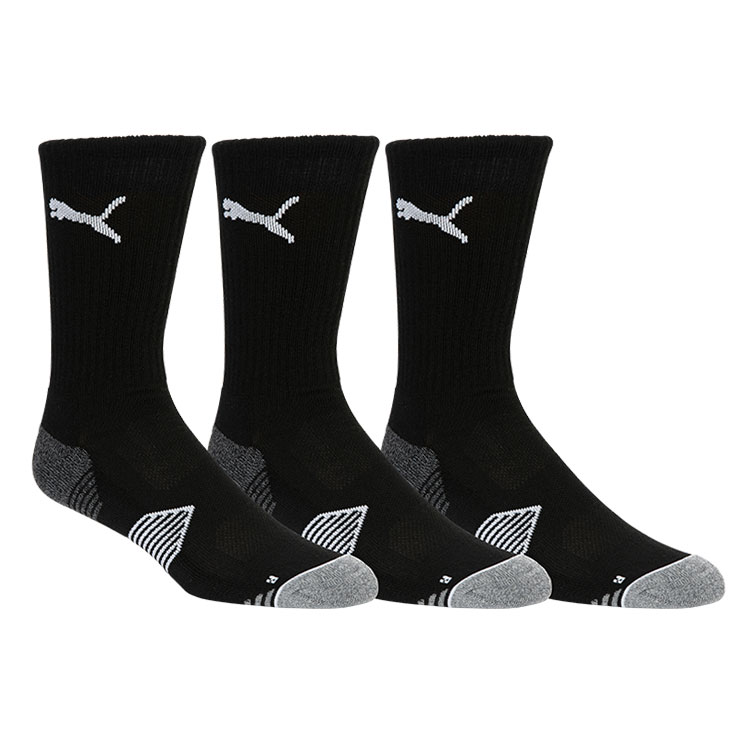 Puma Essential Crew Cut Golf Socks (3 Pack) Black