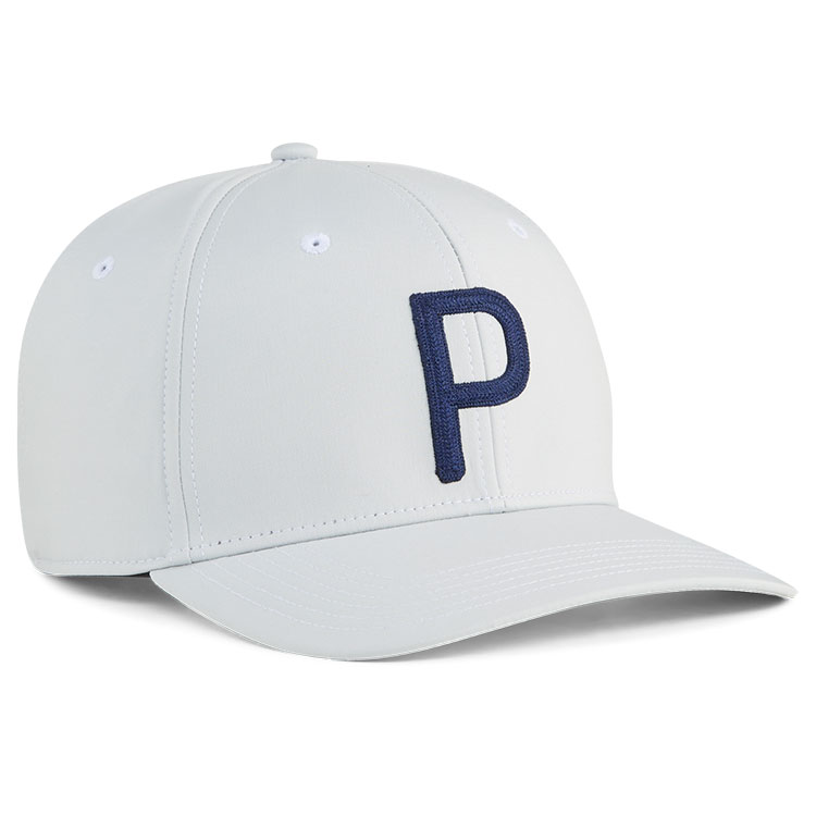 Puma Heritage P Tech Golf Cap Ash Grey / Deep Navy