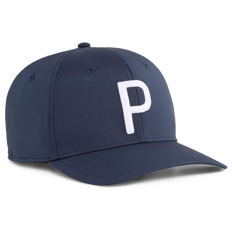 Puma Heritage P Tech Golf Cap Deep Navy / White Glow