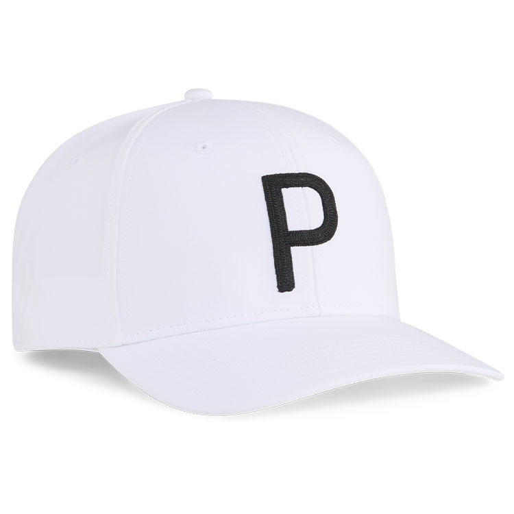 Puma Heritage P Tech Golf Cap White Glow / Puma Black