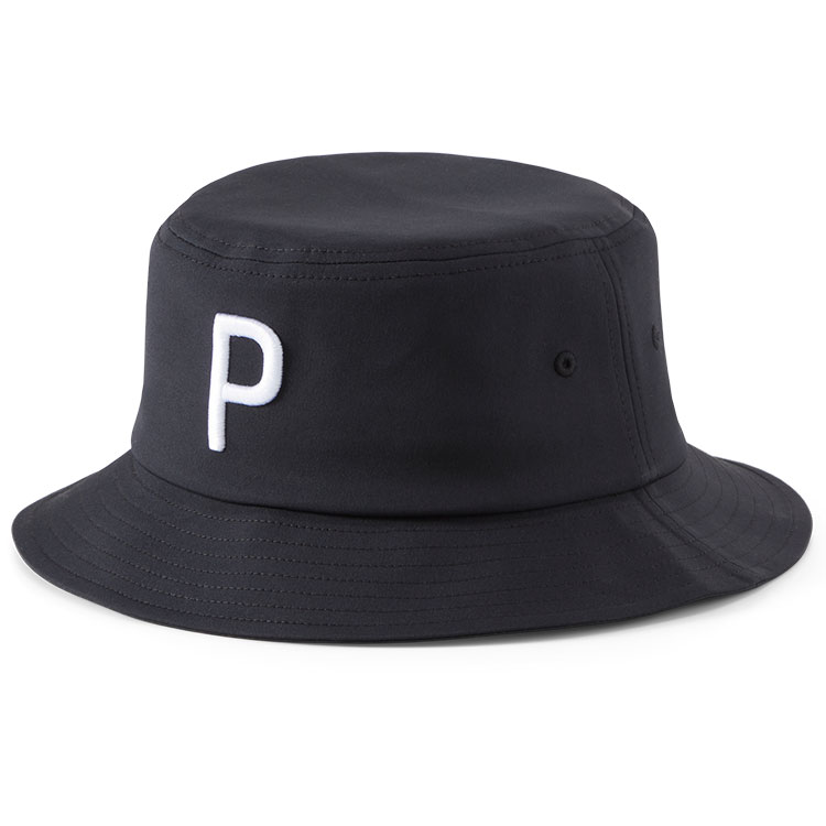 Puma P Bucket Golf Hat Black