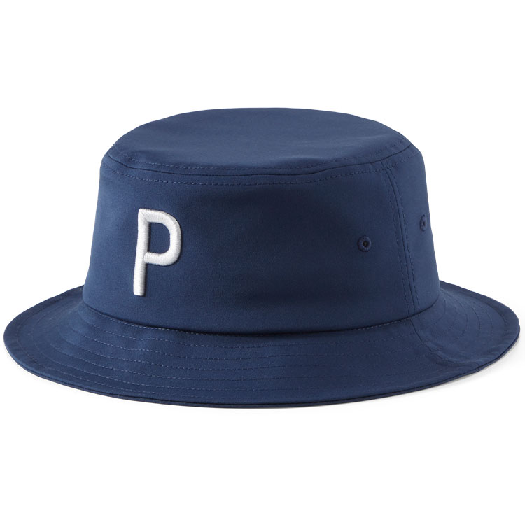 Puma P Bucket Golf Hat Navy Blazer