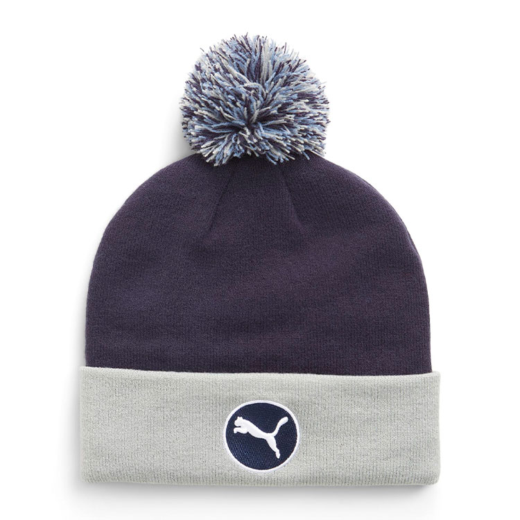 Puma WRMLBL Removable Pom Golf Beanie Navy Blazer / Ash Grey