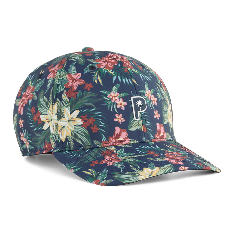 Puma x PTC Floral Golf Cap Deep Navy / Fire Red