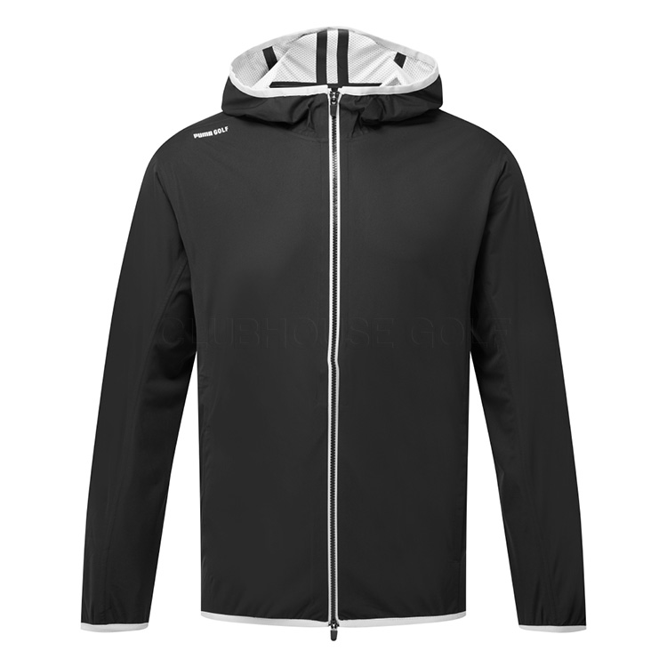 Puma DRYLBL Packable Waterproof Golf Jacket Puma Black / Slate Sky