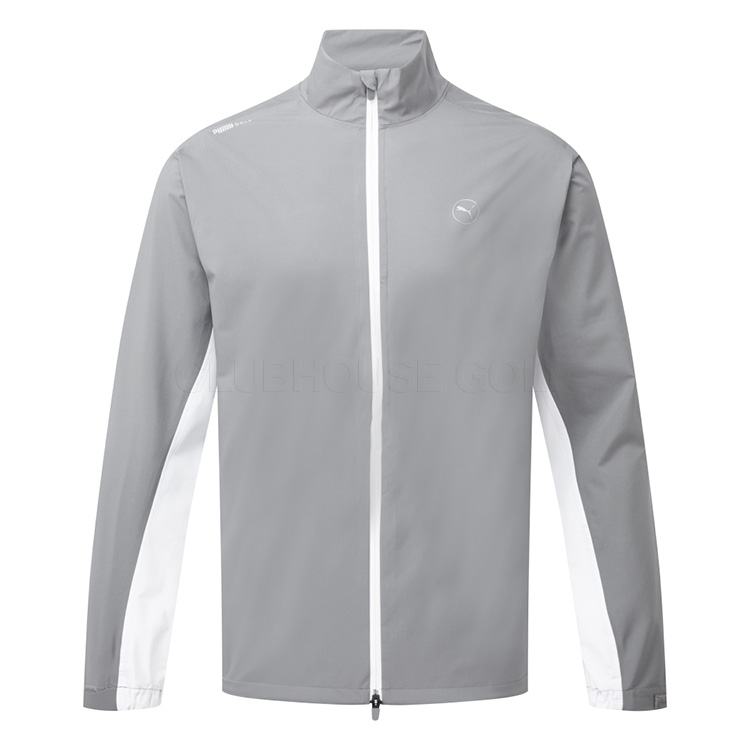 Puma DRYLBL Waterproof Golf Jacket Slate Sky / White Glow