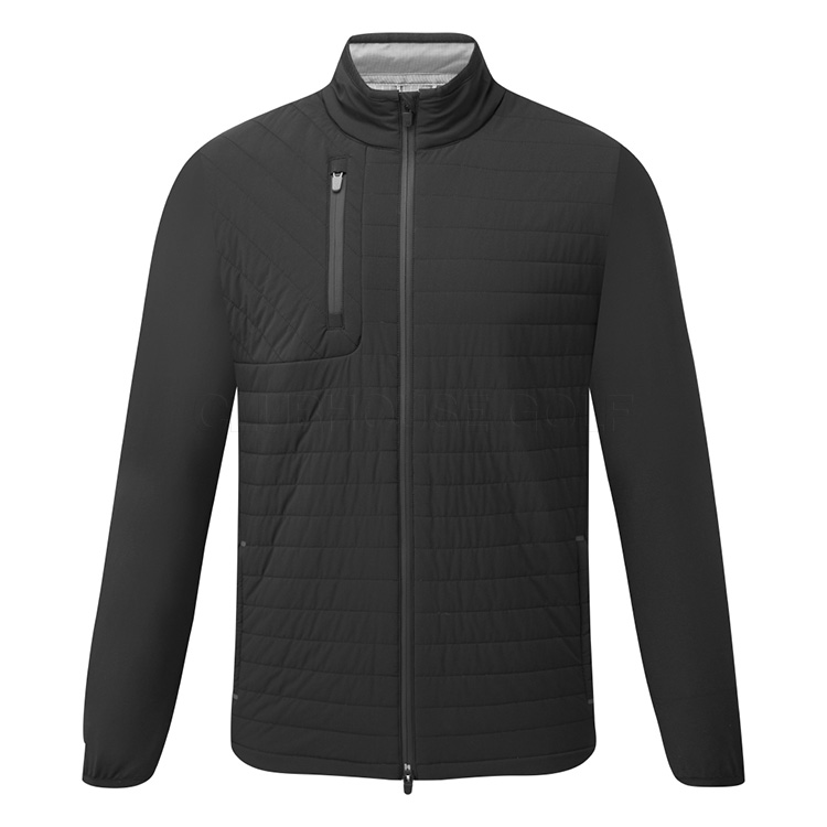 Puma Primaloft Scotia Quilted Golf Wind Jacket Puma Black / Nrgy Red