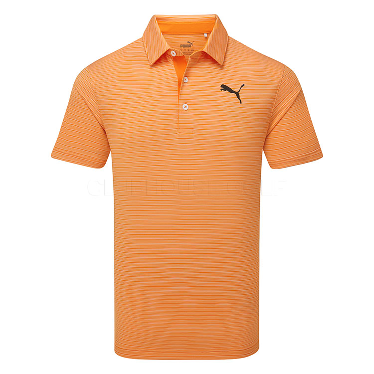 Puma MATTR Bay Golf Polo Shirt White Glow / Rickie Orange