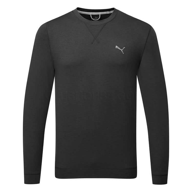 Puma Cloudspun Heather Crew Golf Popover Puma Black Heather