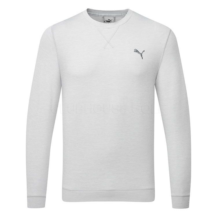 Puma Cloudspun Heather Crew Golf Popover High Rise Heather